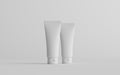 100ml Cosmetic Cream Tube Packaging Mockup - Two Tubes. 3D Illustration