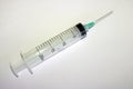 20ml syringe on white background Royalty Free Stock Photo