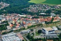 Mlada Boleslav city, fly photo