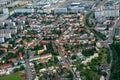 Mlada Boleslav city, fly photo Royalty Free Stock Photo