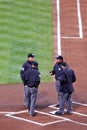 MLB Baseball - Umpire Crew Meeting at Home Plate