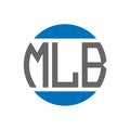 MLB letter logo design on white background. MLB creative initials circle logo concept. MLB letter design