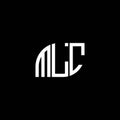 MLC letter logo design on black background. MLC creative initials letter logo concept. MLC letter design Royalty Free Stock Photo