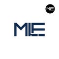 MLE Logo Letter Monogram Design Royalty Free Stock Photo