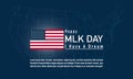 MLK Day Background. Banner, Poster, Greeting Card Royalty Free Stock Photo