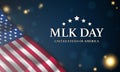 MLK Day Background Design. Banner, Poster, Greeting Card Royalty Free Stock Photo