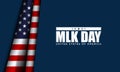 MLK Day Background Design. Banner, Poster, Greeting Card Royalty Free Stock Photo