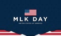 MLK Day Background Design. Banner, Poster, Greeting Card Royalty Free Stock Photo