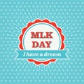 MLK Day Badge Royalty Free Stock Photo