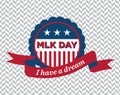 MLK Day Badge Royalty Free Stock Photo