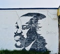 MLK Jr. Hand Painted Mural Royalty Free Stock Photo