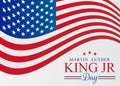 MLK Martin Luther King Jr. Day Vector Illustration Background