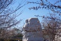 MLK Monument in spring