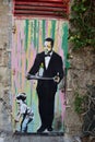 MLK in a tuxedo graffiti in Florentin Tel Aviv Israel