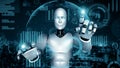 MLP Future financial technology controll by AI robot huminoid uses machine learning