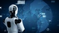 MLP Future financial technology controll by AI robot huminoid uses machine learning