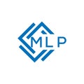 MLP letter logo design on white background. MLP creative circle letter logo concept Royalty Free Stock Photo