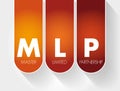 MLP - Master Limited Partnership acronym, business concept background