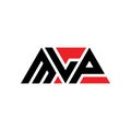 MLP triangle letter logo design with triangle shape. MLP triangle logo design monogram. MLP triangle vector logo template with red Royalty Free Stock Photo