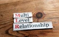 MLR- Multi Level Relationship Royalty Free Stock Photo