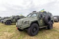 MLS SHIELD armored vehicles delivered to the troops of Ukraine Royalty Free Stock Photo