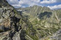 Mlynicka dolina - view from the top of Predne Solisko. Slovakia Royalty Free Stock Photo
