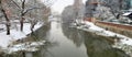 Mlynowka Canal in Opole Royalty Free Stock Photo