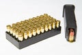 9mm ammunition in a mag