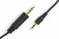 3.5mm Audio Jack Plug to 2.5mm Audio Jack Royalty Free Stock Photo