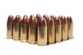 9mm bullets group Royalty Free Stock Photo