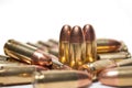 9mm bullets group Royalty Free Stock Photo