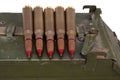 12.7mm cartridges for heavy machine gun DShK used by the former Soviet Union