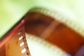 35mm color negative film in blur. Royalty Free Stock Photo