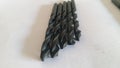1/4 mm Drill bits view Royalty Free Stock Photo
