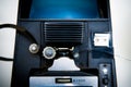 8mm editing machine detail with film Royalty Free Stock Photo