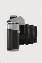 35mm film camera side view Royalty Free Stock Photo