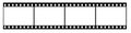 35mm film strip piece with clipping paths, vector illustration Royalty Free Stock Photo