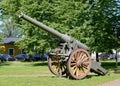 155-mm French gun of model K 77 of a sample of 1877. The museum