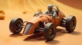 1:28mm Heroic Scale Motorcycle Miniature Inspired By Johnny Quest Royalty Free Stock Photo