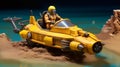 1:28mm Heroic Scale Submarine Miniature Inspired By Johnny Quest