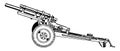 105 mm Howitzer M2A1, vintage illustration