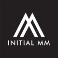 MM initial letter logo design template vector Royalty Free Stock Photo