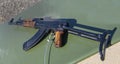 7.62 mm Kalashnikov assault rifle AKMS Royalty Free Stock Photo