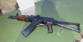 5.45 mm Kalashnikov assault rifle shortened AKS-74U