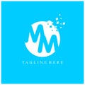 Mm letter logo corporate. mm vector logo design
