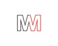 Mm letter logo