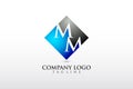 MM, M letter company logo design vector