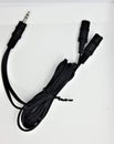 3.5mm micro jack and RCA cable for audio data transmission