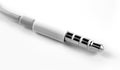 3.5 mm, mini jack, AUX cable Royalty Free Stock Photo