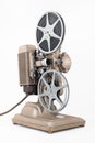 8 mm Movie Projector with Film Reels. Royalty Free Stock Photo